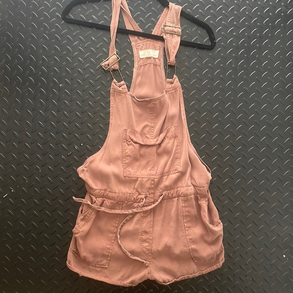 Thread and Supply linen short overalls